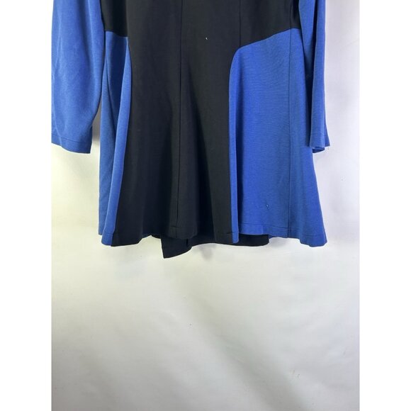 Comfy USA Color Block Ponte Knit Oversized Blazer Jacket - Picture 6 of 7